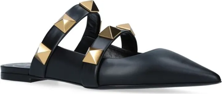 Valentino Garavani Leather Rockstud Mules