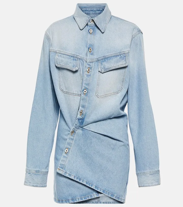 Denim shirt dress