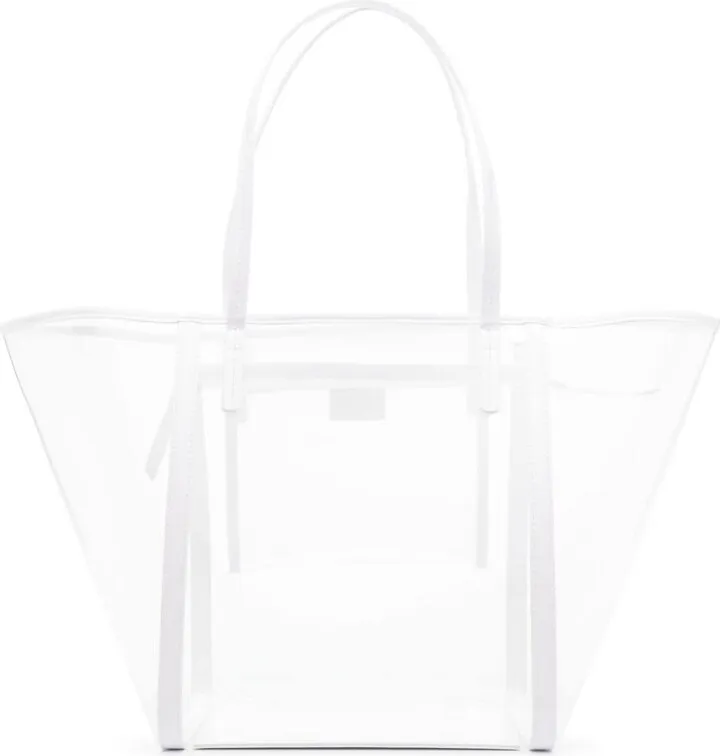 Contrasting-Trim Tote Bag