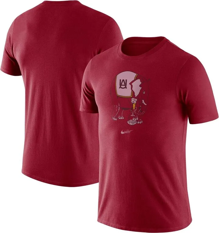 Men's Nike Crimson Alabama Crimson Tide Old-School Logo Tri-Blend T-shirt