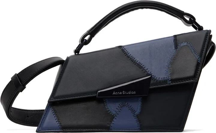 Acne Studios SSENSE Exclusive Blue & Black Mini Distortion Bag