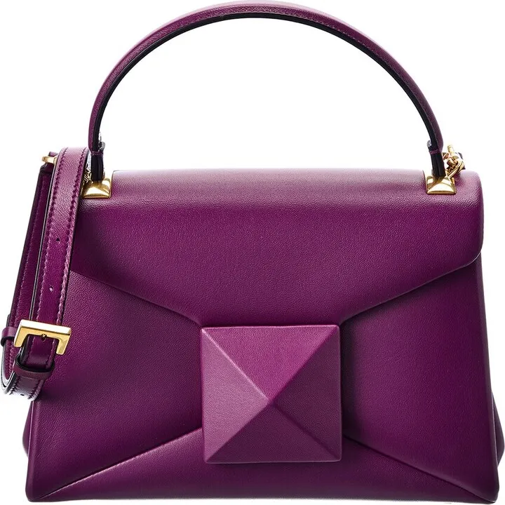 Valentino Maxi Stud Leather Shoulder Bag