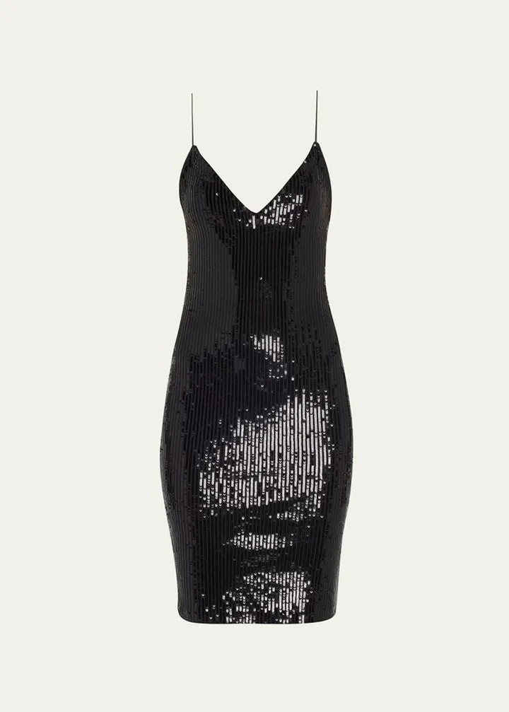 Amber Sequin Bodycon Midi Dress