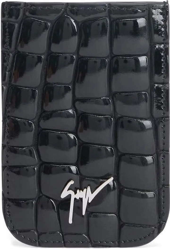 Albert crocodile-effect cardholder