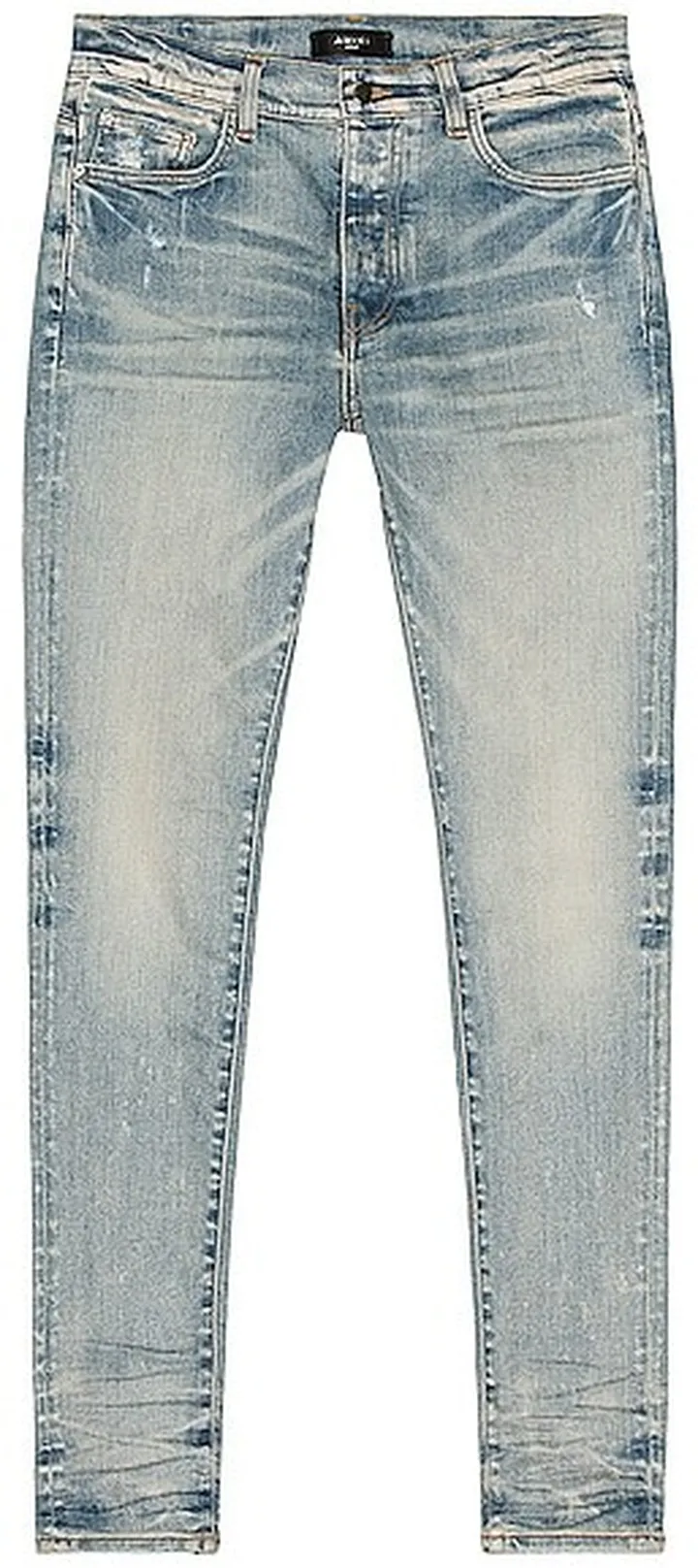 Amiri Stack Skinny Jean in Blue