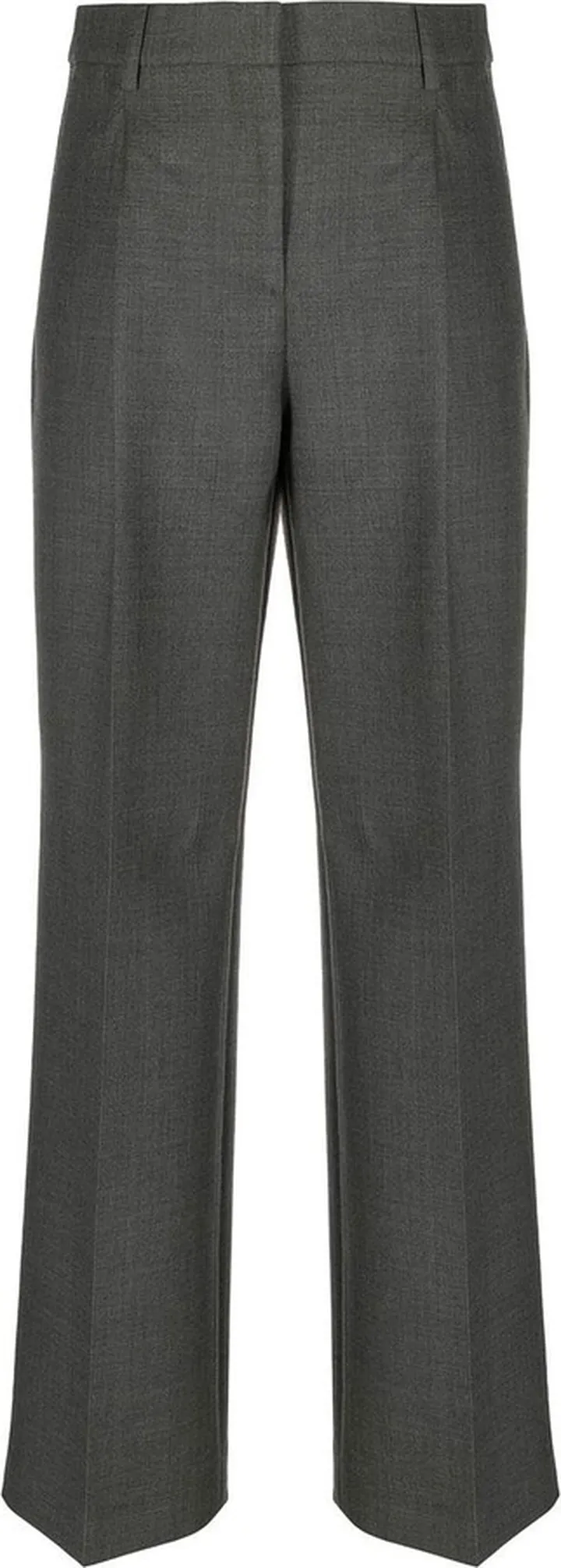 Straight-Cut Tailored Trousers