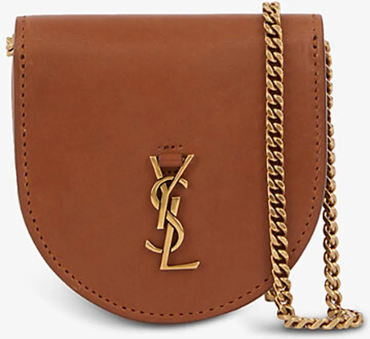 Womens Brick Kaia Baby Leather Cross-body Purse bag