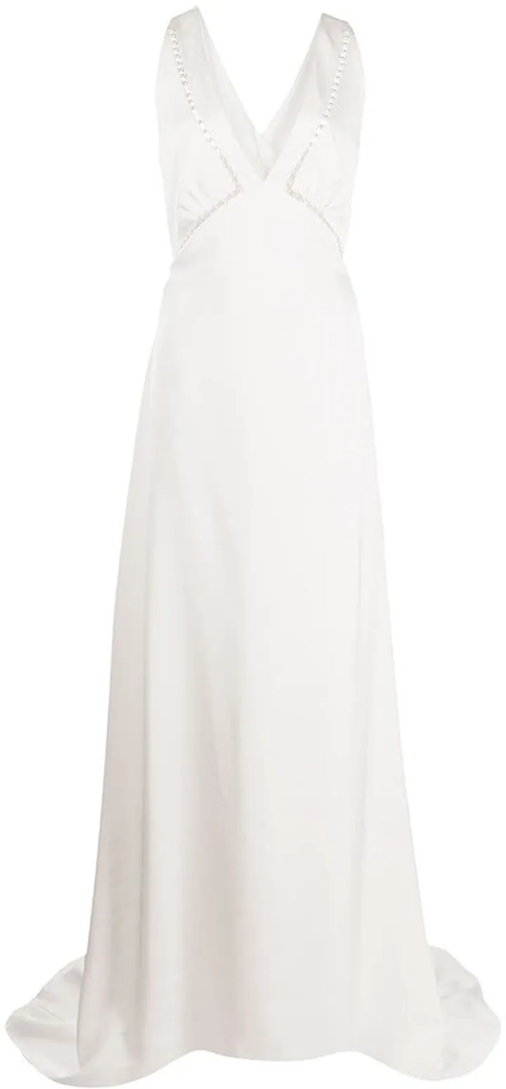 Astor pearl-embellished gown