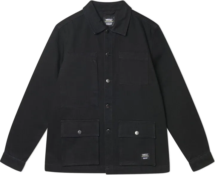 Denim Button-Up Chore Jacket