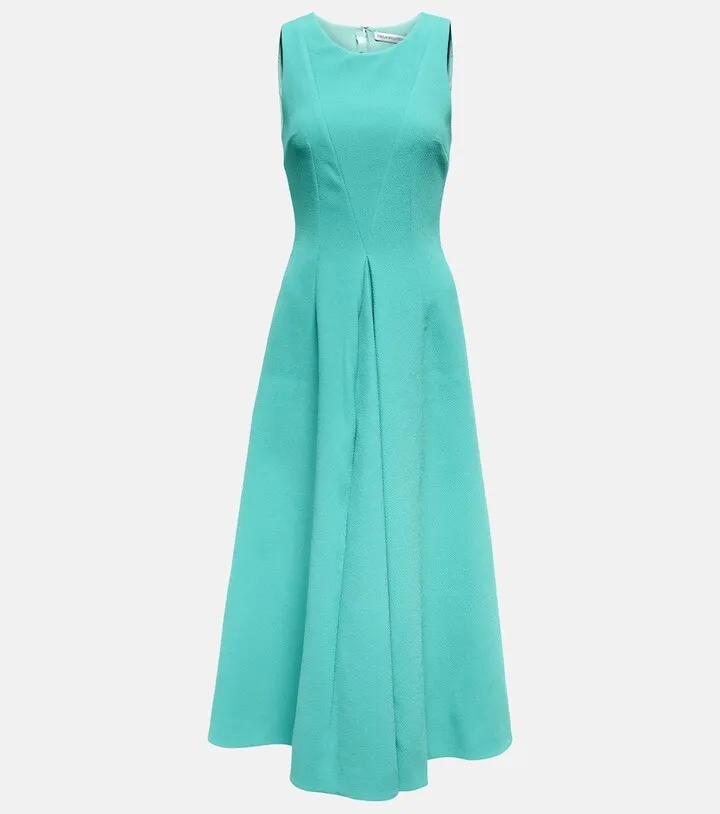 Milly cloque midi dress