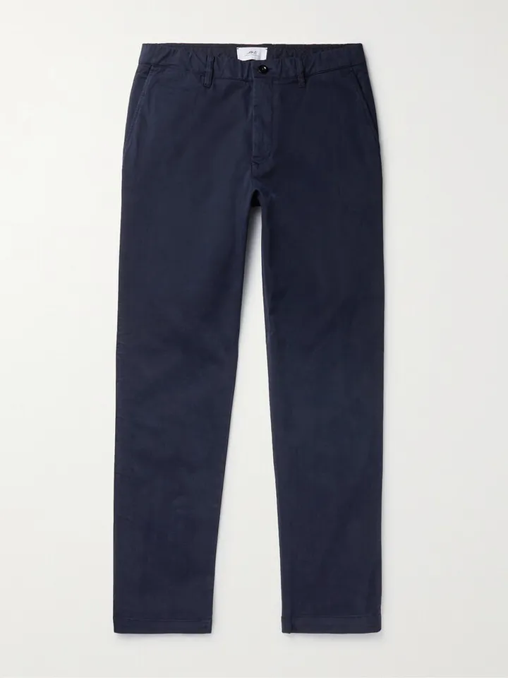 Slim-Fit Stretch-Cotton Twill Chinos