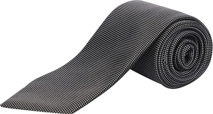 Polka Dot Design Black And Grey Tie