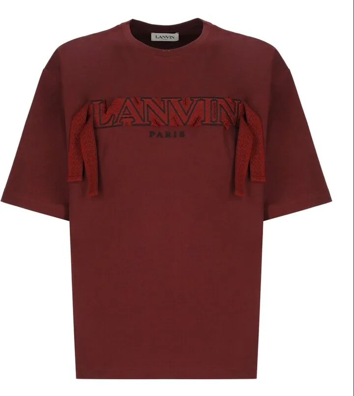 Lanvin Logo Embroidered Crewneck T-Shirt