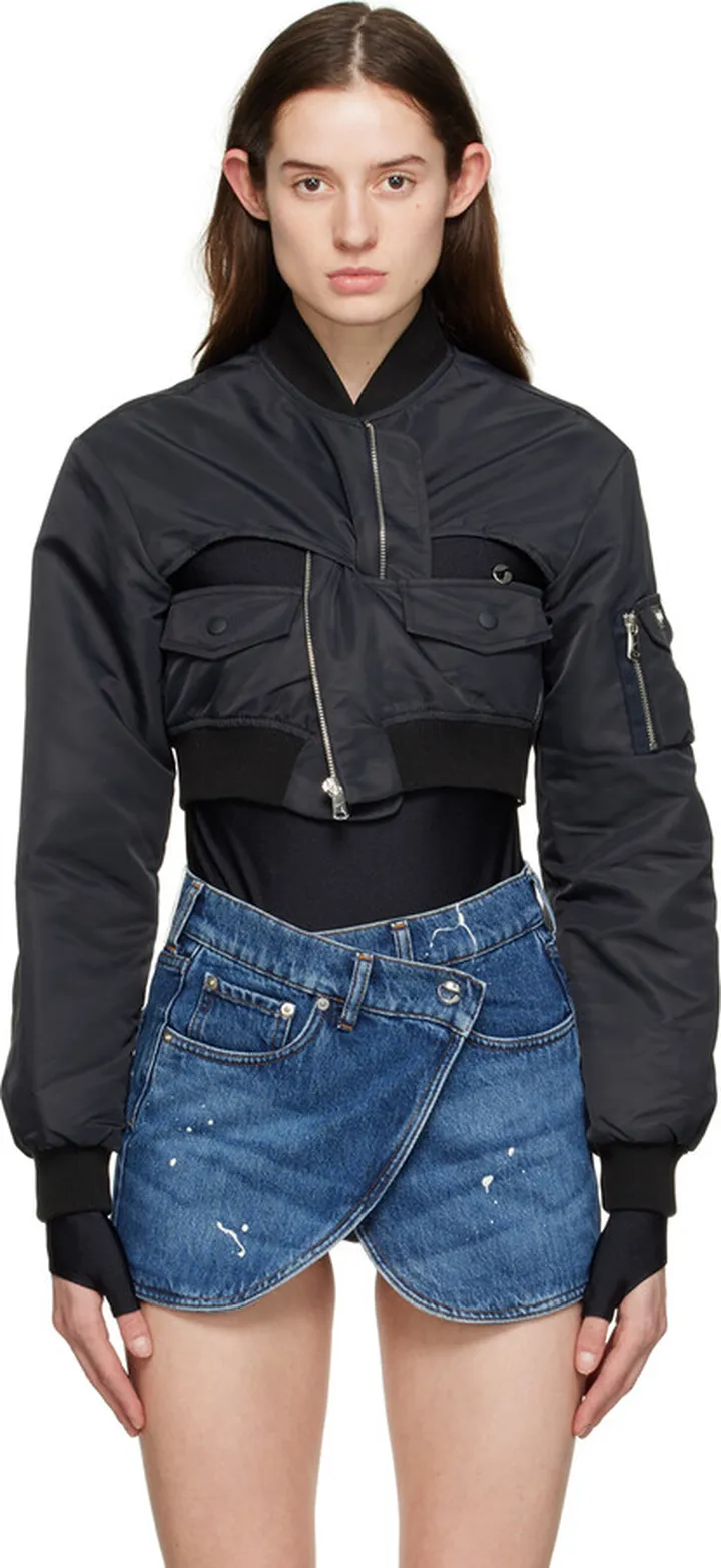 Coperni Black Cutout Bomber