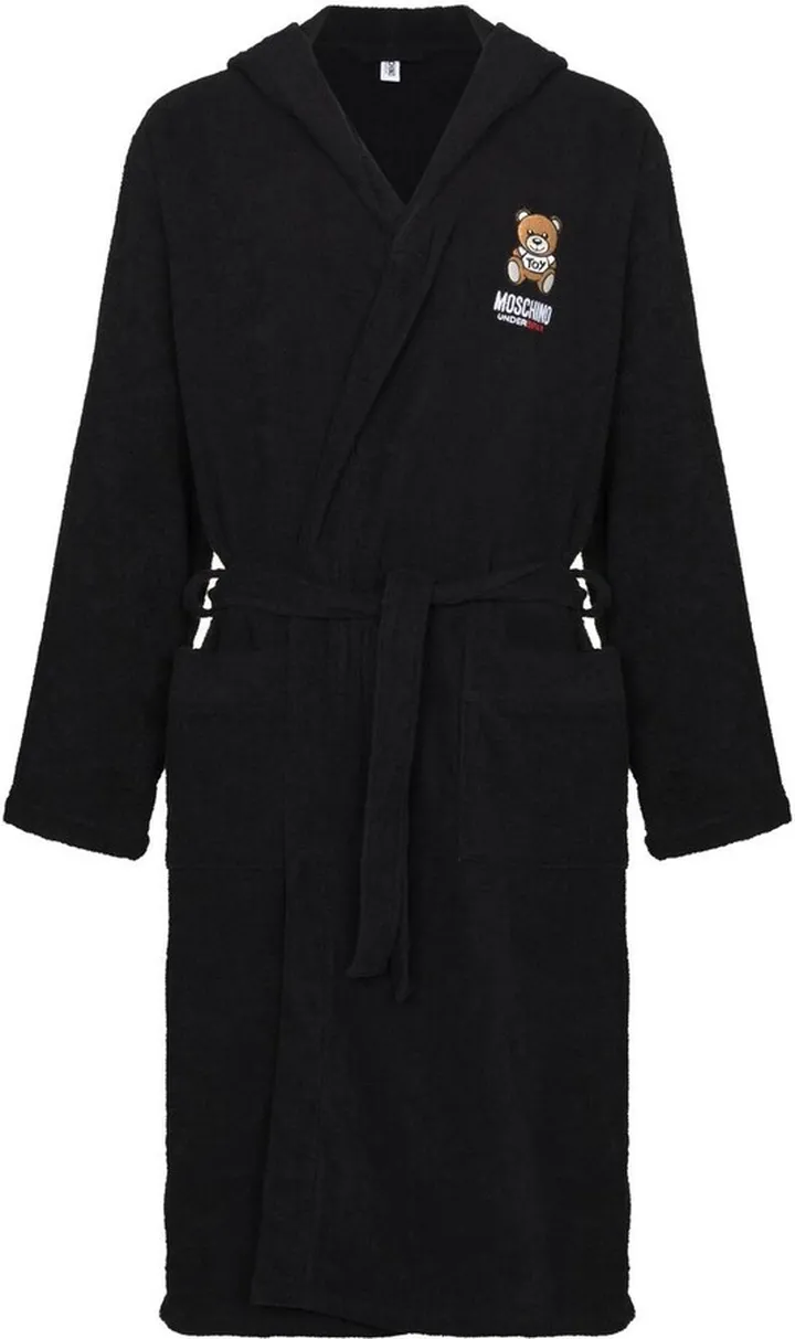 Teddy-motif bath robe