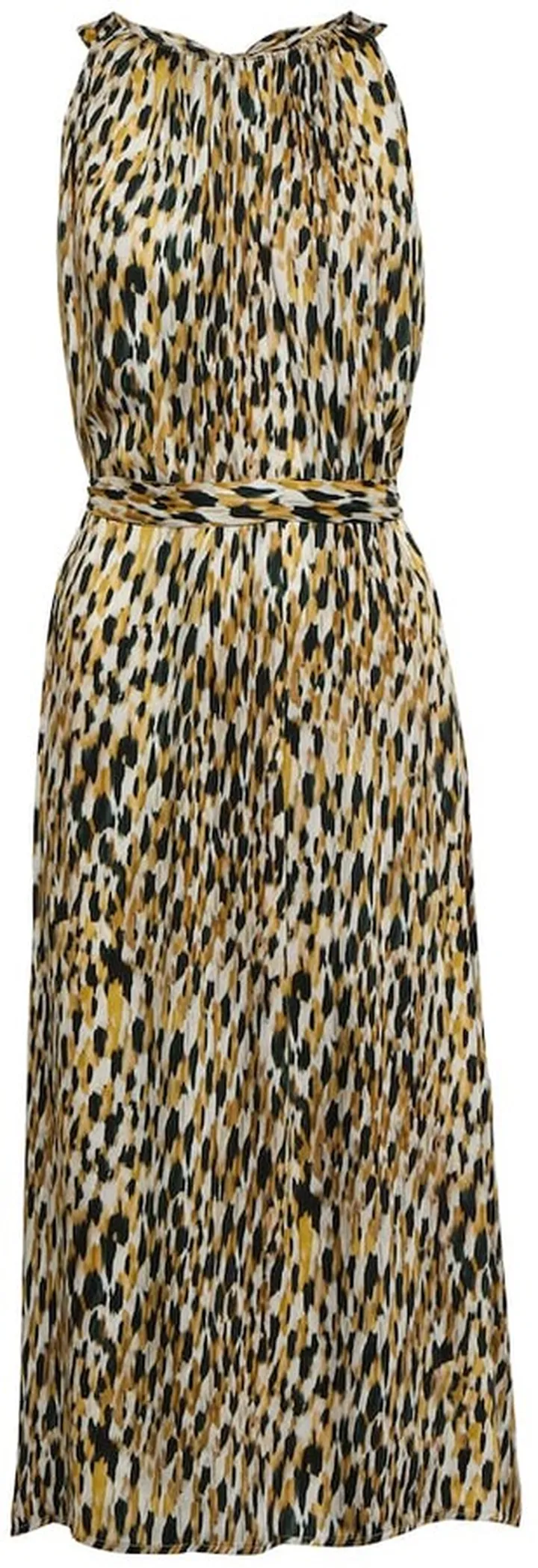 Edana printed satin midi dress