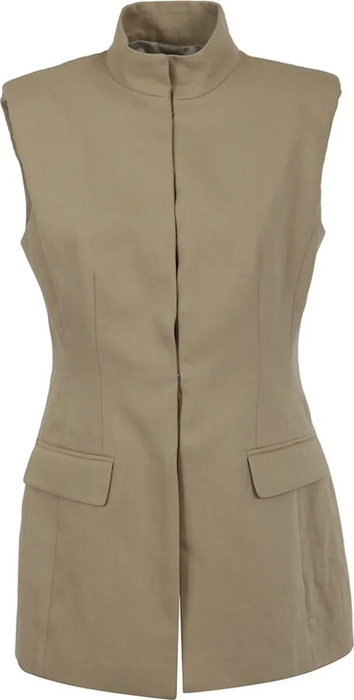 Dries Van Noten High-Neck Sleeveless Jacket