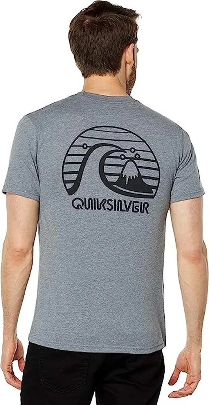 Quiksilver Bold Move Short Sleeve Tee (Medium Grey Heather) Men's Clothing