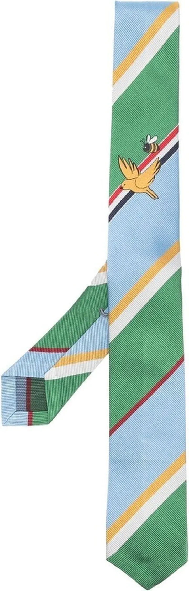 Blue Striped Silk Tie