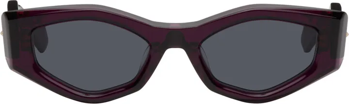 Valentino Garavani Purple III Irregular Frame Sunglasses