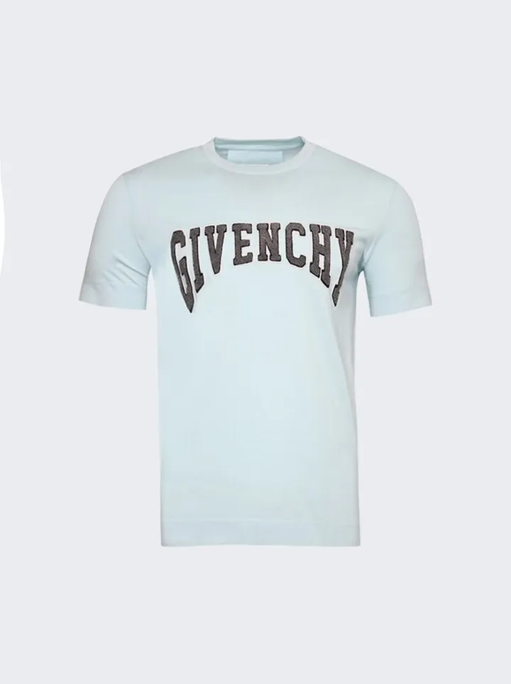 Slim Fit Print T-Shirt Acqua Marine Ble