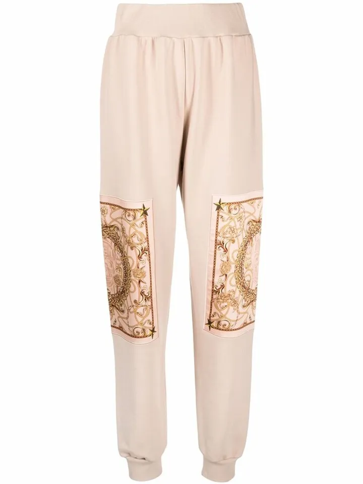New Baroque print joggers