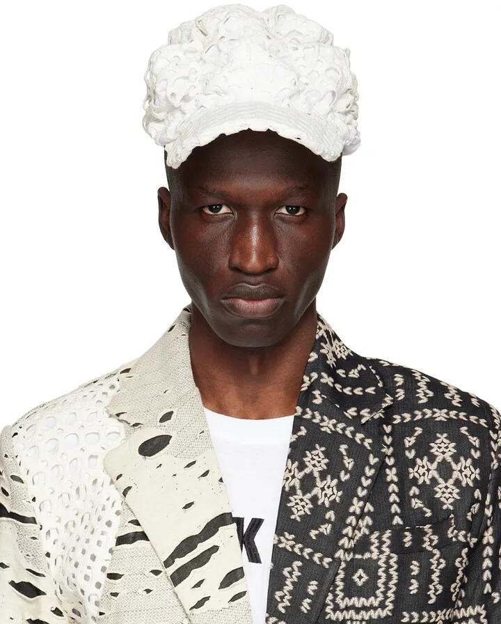 Tokyo James White Cord & Cotton Cap