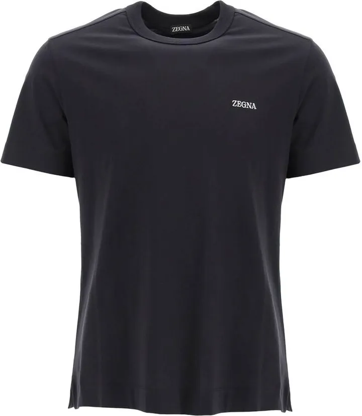 Ermenegildo Zegna Logo Printed Crewneck T-Shirt