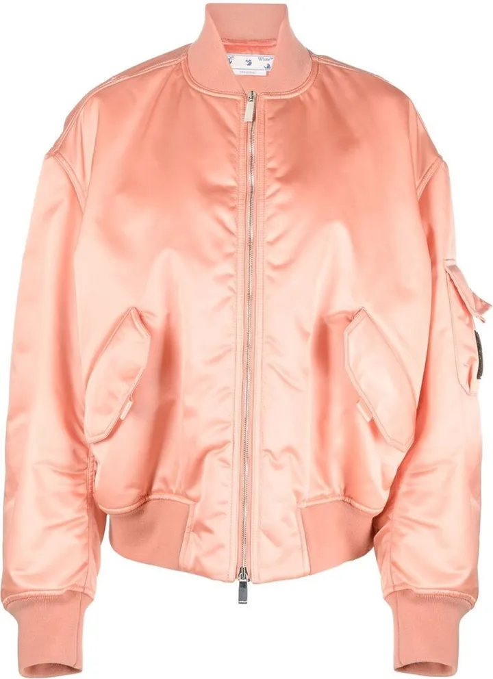 Laundry logo-patch bomber jacket