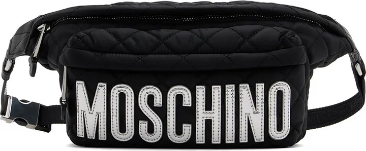 Moschino Black Quilted Pouch