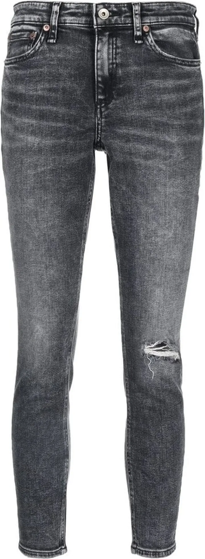 Distressed Acid-Wash Jeans