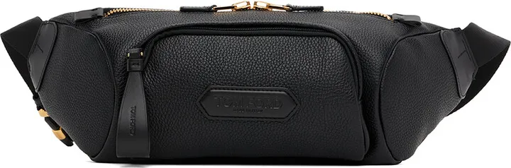 TOM FORD Black Leather Belt Bag