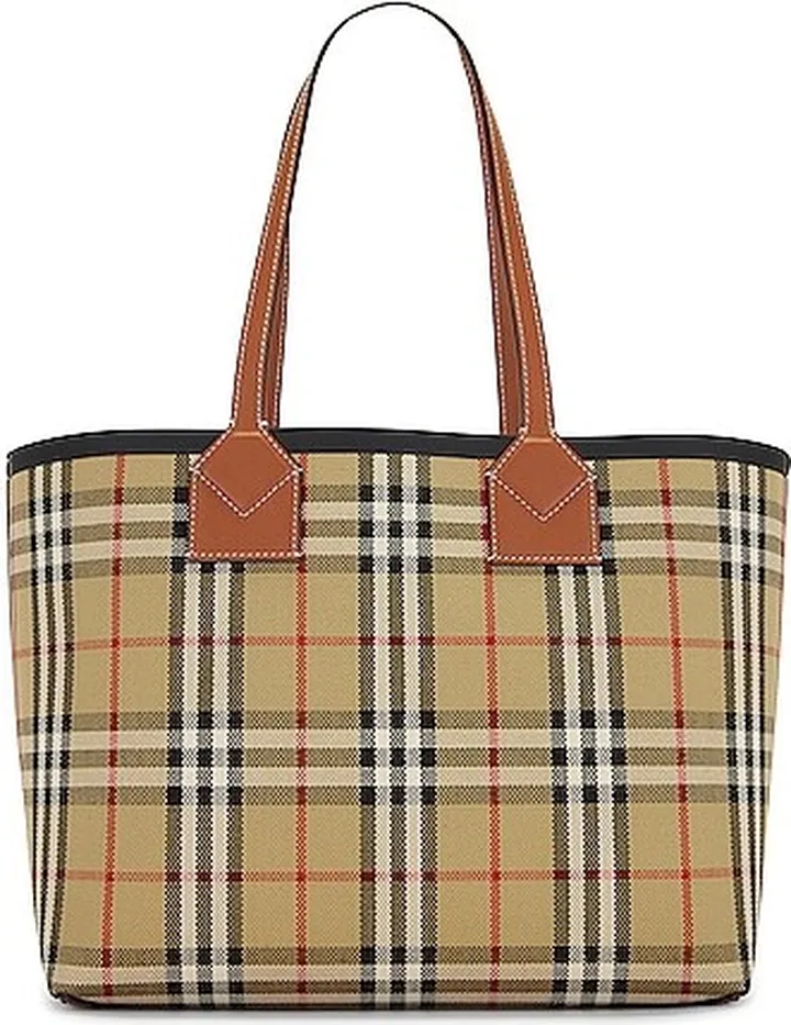 Burberry Small London Tote Bag in Tan