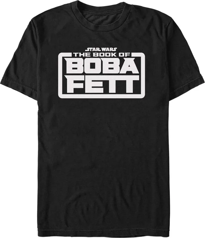 Men's Star Wars: The Book of Boba Fett White Logo T-Shirt - Black - Small