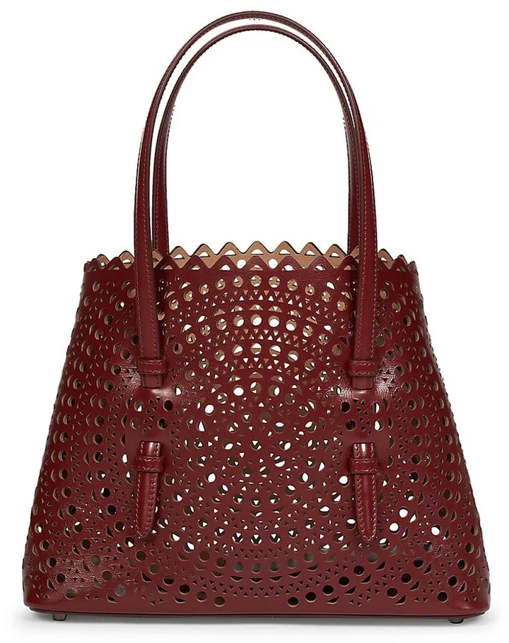 Mini Mina Perforated Leather Tote