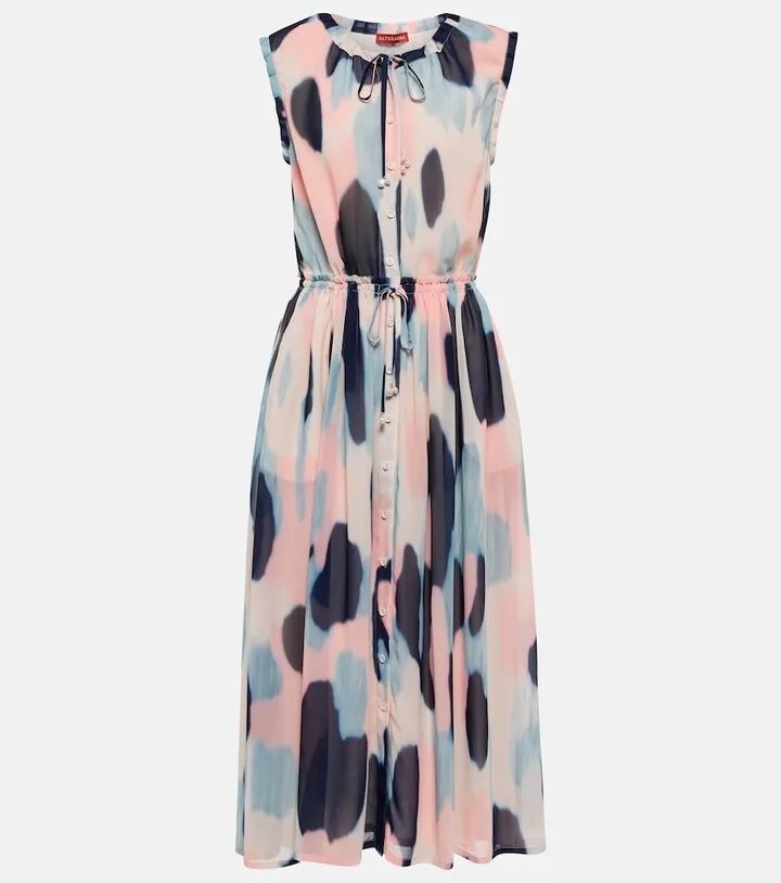 Aether printed midi dress