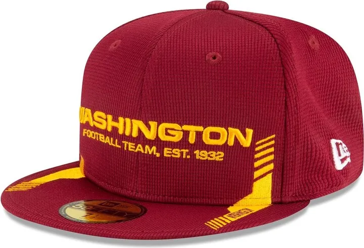 Men's New Era Burgundy Washington Football Team 2021 Nfl Sideline Home 59FIFTY Fitted Hat