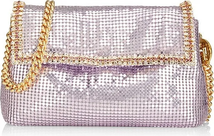 Stelle Crystal Mesh Shoulder Bag
