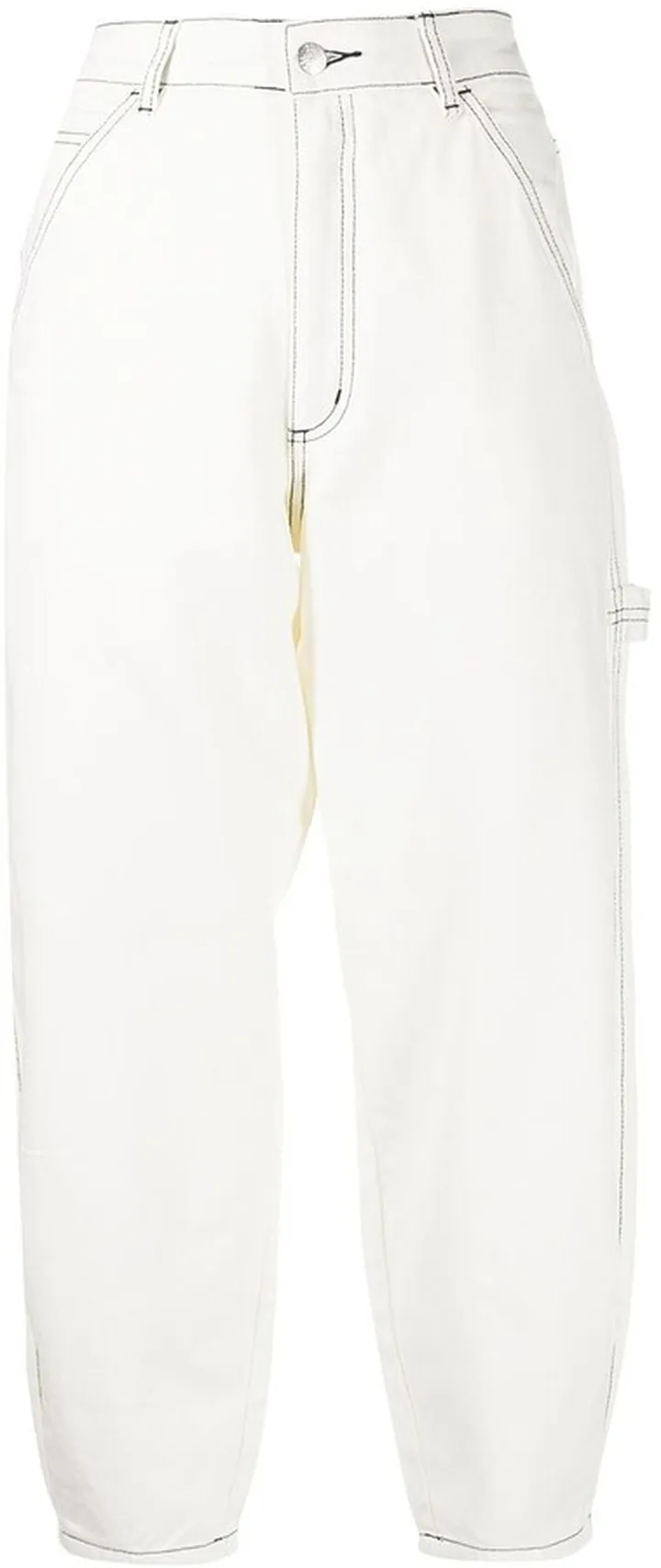 Logo-Patch Cropped Trousers