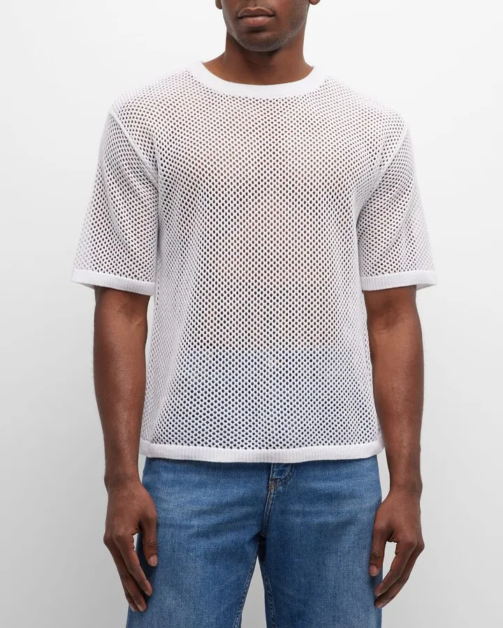 x Paula's Ibiza Men's Mesh Knit T-Shirt