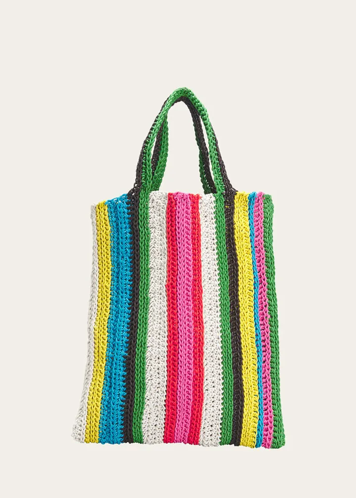 Knit North-South Tote Bag