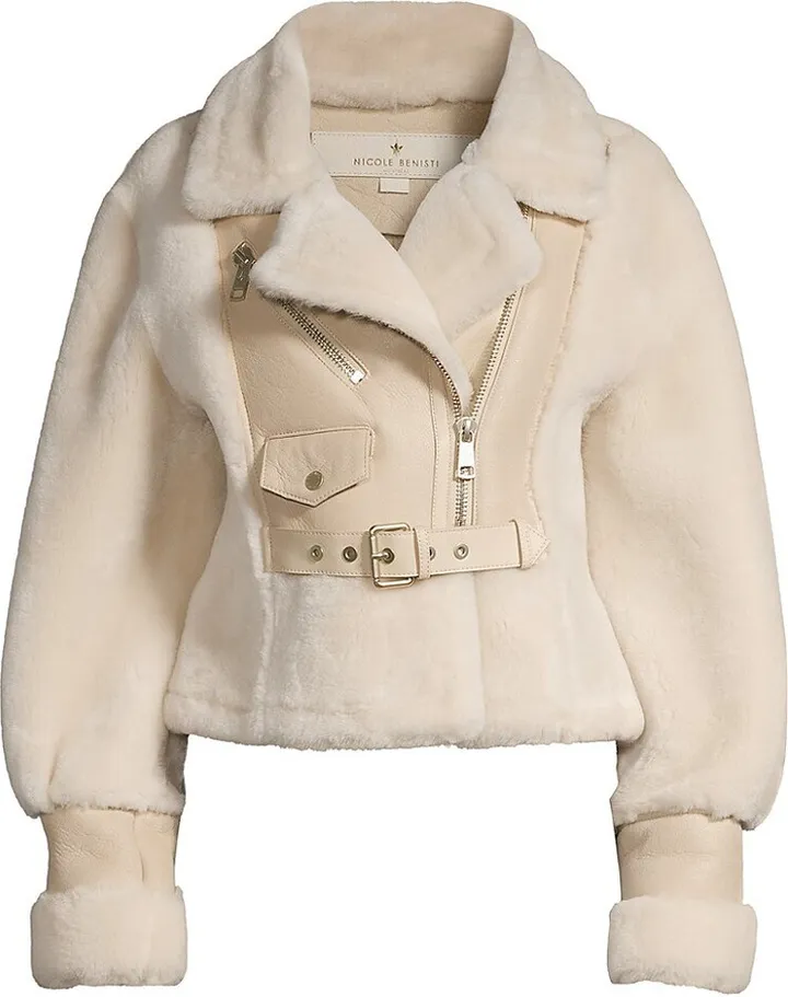 Victoria Cropped Shearling Jacket