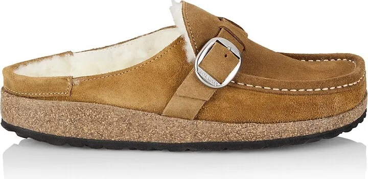 Buckley Shearling-Lined Suede Clogs
