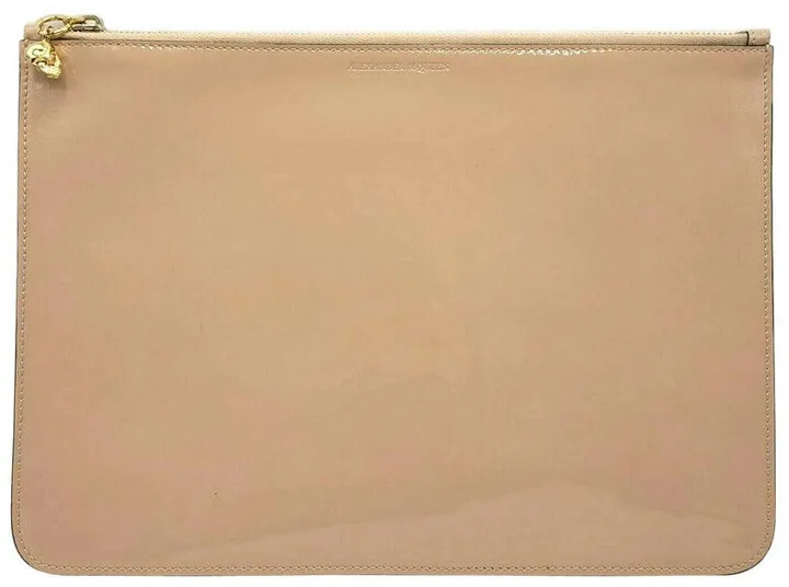 Alexander McQueen Women's Charm Patent Leather Skull Pouch