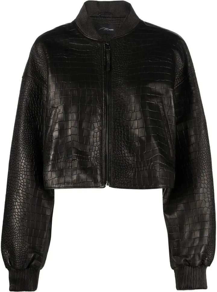 Polished-Finish Bomber Jacket
