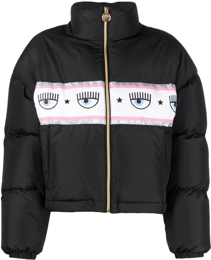Logo-Print Puffer Jacket