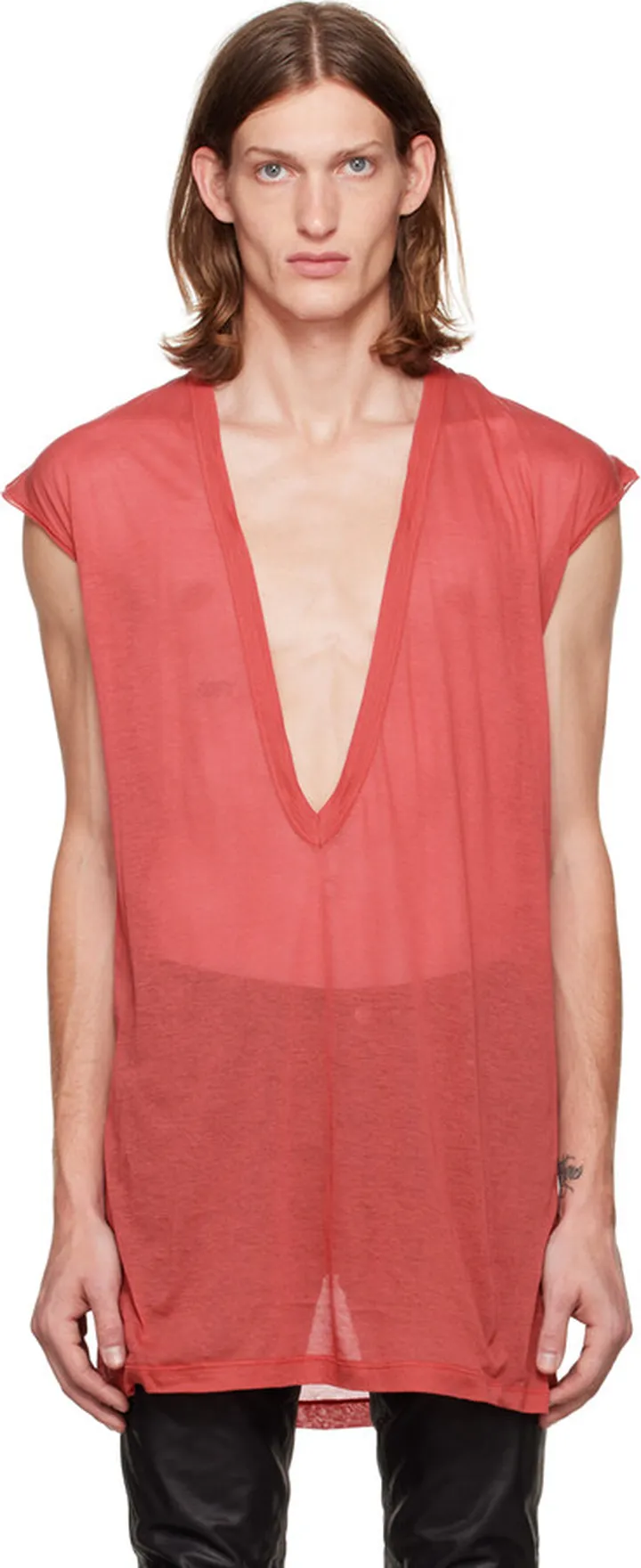 Rick Owens Red Dylan T-Shirt