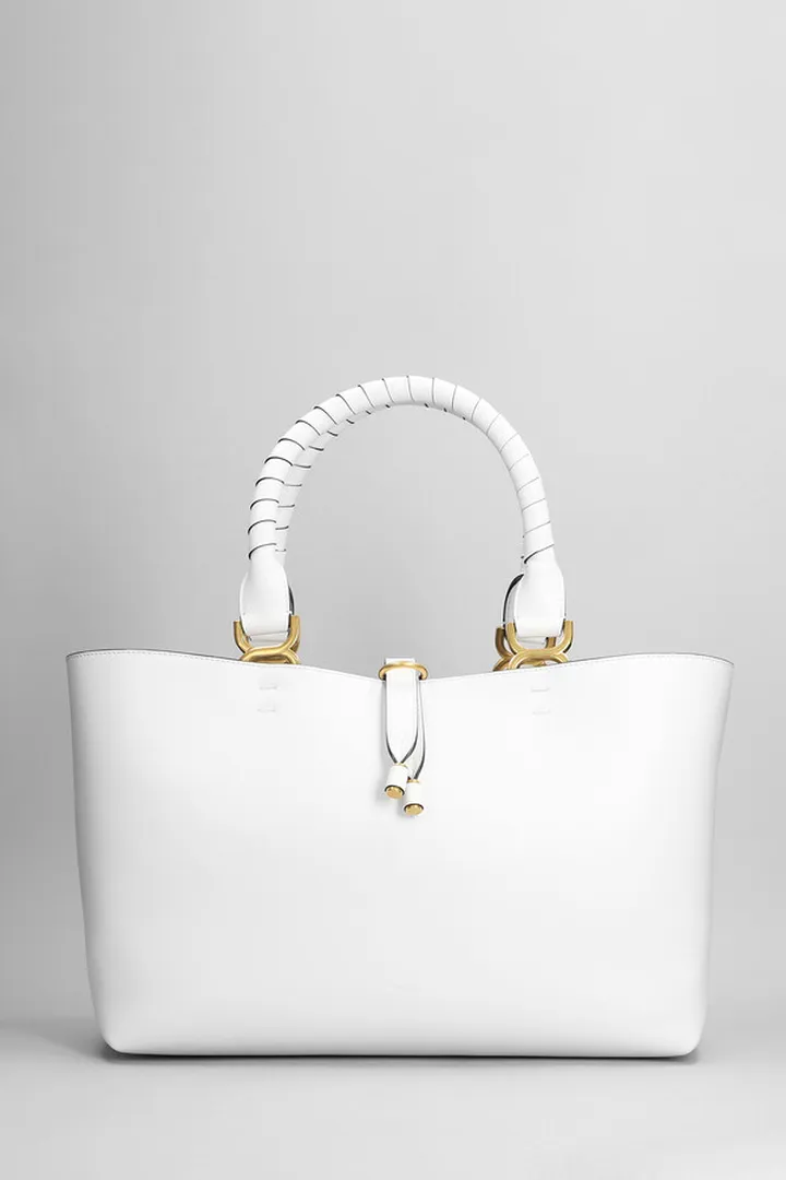 Marcie Tote In White Leather