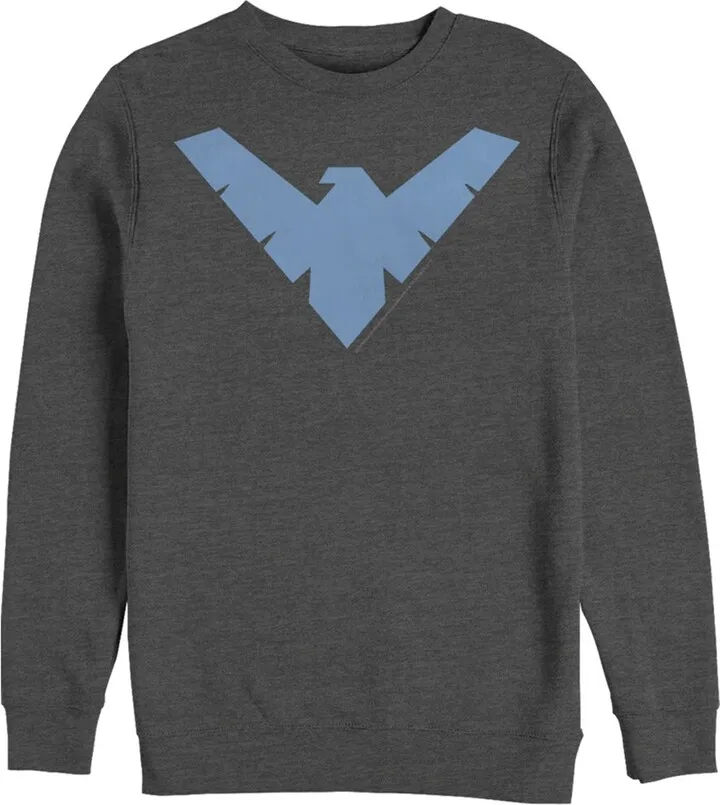 Men's Batman Nightwing Logo Sweatshirt - Charcoal Heather - 3X Large