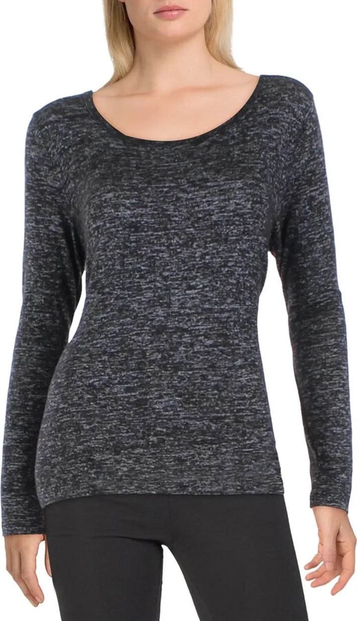 Womens Lace Inset Cozy Tunic Top